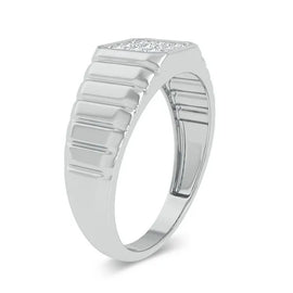 10k 0.15ct Diamond Men's Ring