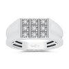 10k 0.15ct Diamond Men's Ring