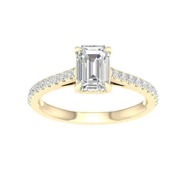 14k 1.25ct Certified Lab Grown Diamond Ring ( IGI Certified )