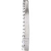 14K White 1/2 ctw Natural Diamond Journey Circle Pendant