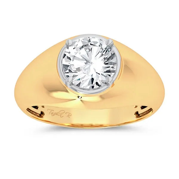 14k 2.00ct Certified Lab Grown Men's Ring