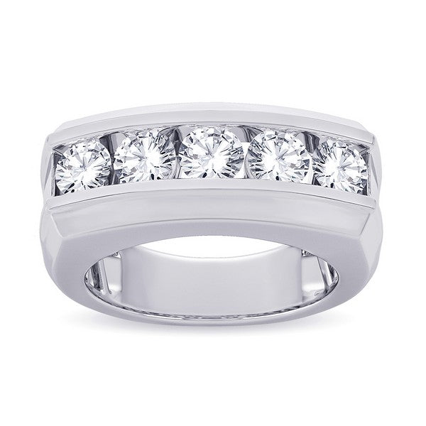 14k 2.00ct Lab Grown Diamond Men's Band