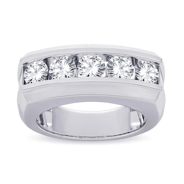 14k 2.00ct Lab Grown Diamond Men's Band