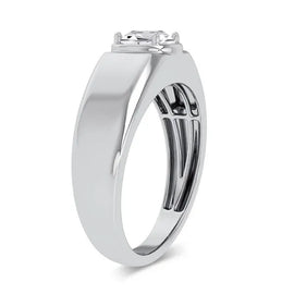 14k 1.00ct Lab Grown Diamond Men's Ring