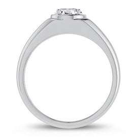 14k 1.00ct Lab Grown Diamond Men's Ring