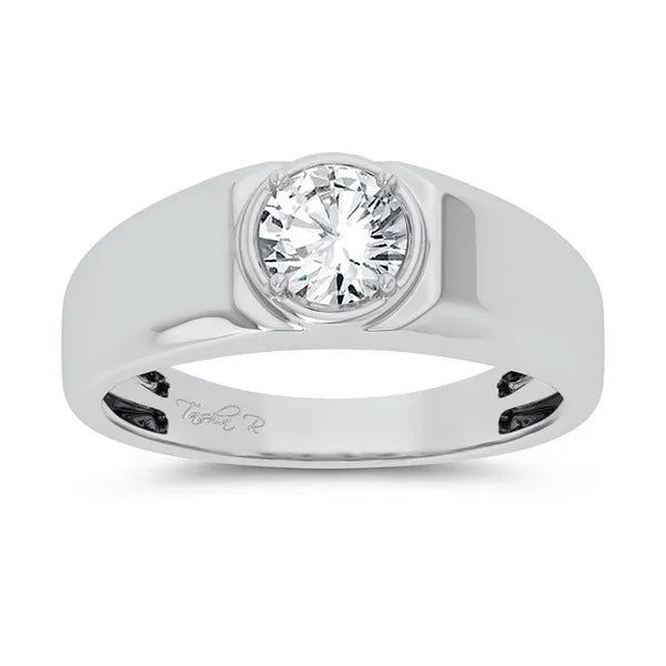 14k 1.00ct Lab Grown Diamond Men's Ring