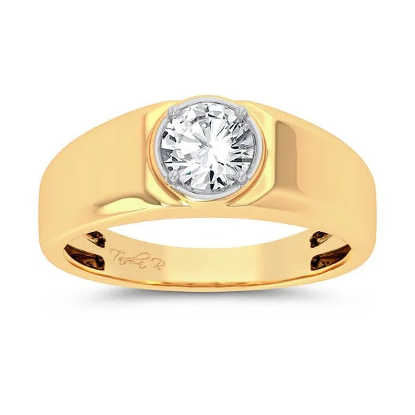 14k 1.00ct Lab Grown Diamond Men's Ring