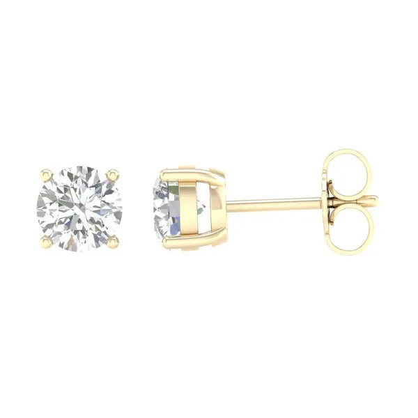 14k 2.00ct Certified Lab Grown Diamond Earring ( IGI Certified )