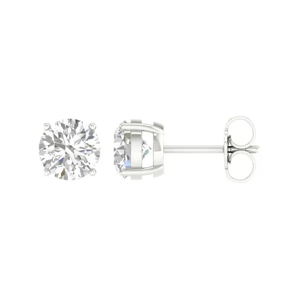 14k 5.00ct Certified Lab Grown Diamond Earrings ( IGI Certified )