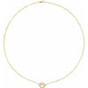 14K Yellow .04 ctw Natural Diamond Toggle 16" Necklace