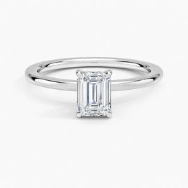 Emerald Solitaire Ring