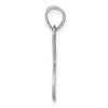 14k White Gold Double Tennis Racquet Charm
