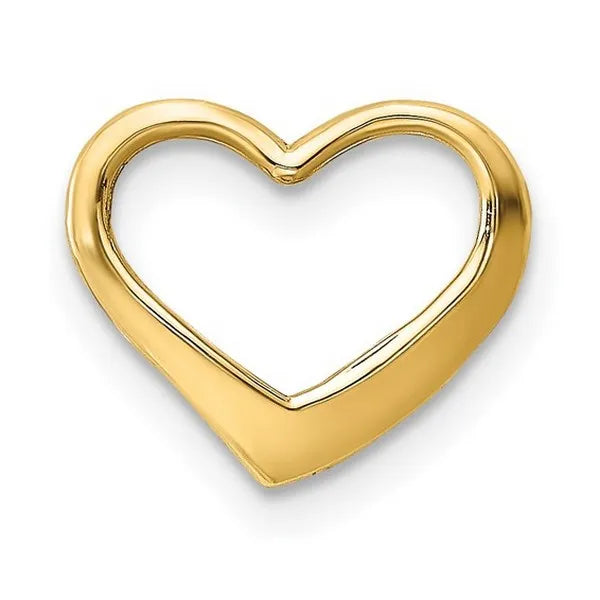 14K Floating Heart Charm