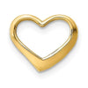 14K Floating Heart Charm