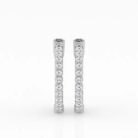 4.50 ctw Gorgeous Hoop Earrings