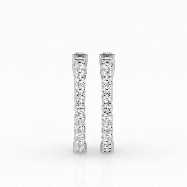4.00 ctw Gorgeous Hoop Earrings