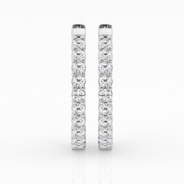 3.00 ctw Gorgeous Hoop Earrings