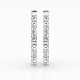 3.00 ctw Gorgeous Hoop Earrings