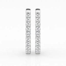 3.00 ctw Gorgeous Hoop Earrings