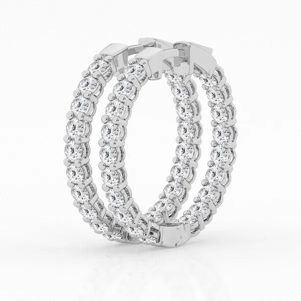 3.00 ctw Gorgeous Hoop Earrings