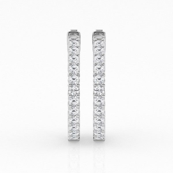 2.00 ctw Gorgeous Hoop Earrings