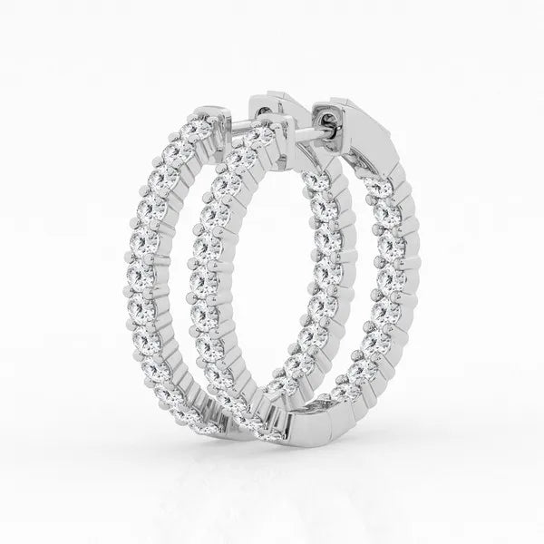2.00 ctw Gorgeous Hoop Earrings