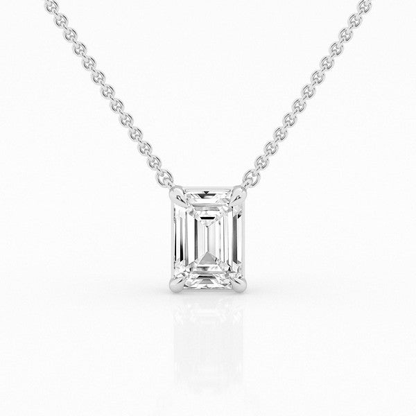 2.00 ct Solitaire Pendant - Emerald