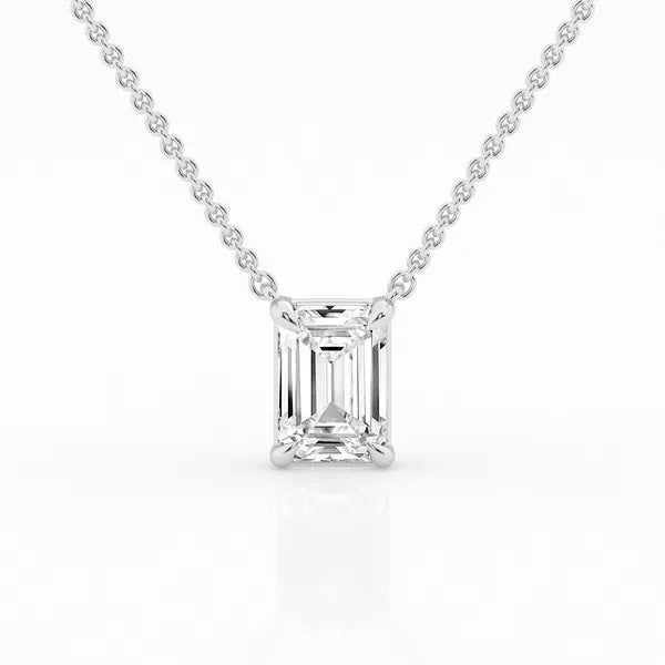 2.00 ct Solitaire Pendant - Emerald