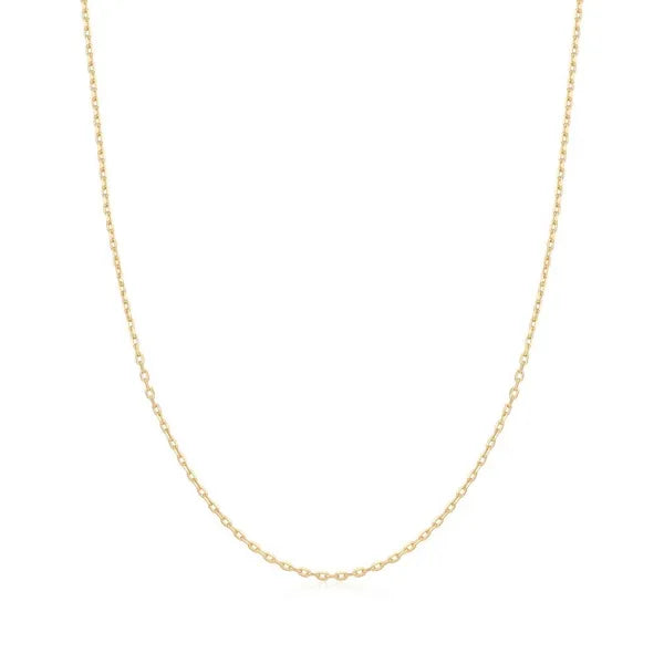 Gold Mini Link Charm Chain Necklace