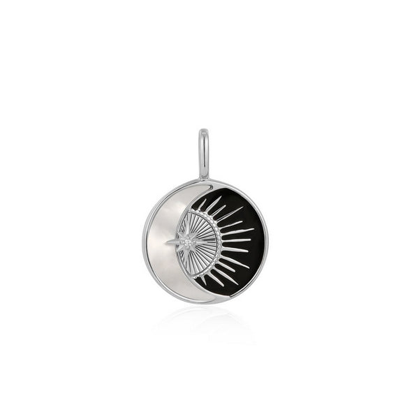 Silver Eclipse Necklace Charm