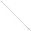 Sterling Silver 2.2mm Diamond-cut Long Link Cable Chain