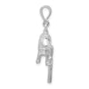 Sterling Silver 3-D Polished Saddle Pendant