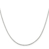 Sterling Silver 1.5 mm Beveled Oval Cable Chain