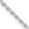 Sterling Silver 1.5 mm Beveled Oval Cable Chain