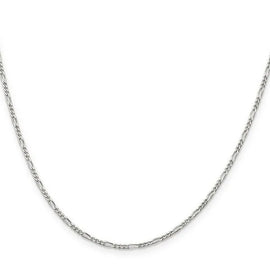 Sterling Silver 1.75 mm Figaro Chain