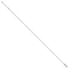 Sterling Silver 1mm Diamond-cut 9" Plus 1" ext. Anklet