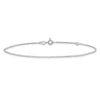 Sterling Silver 1mm Diamond-cut 9" Plus 1" ext. Anklet