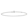 Sterling Silver 1mm Diamond-cut 9" Plus 1" ext. Anklet
