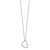 Sterling Silver Heart 14" with 2" EXT Necklace