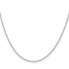 Sterling Silver Rhodium-plated 1.5 mm Diamond-cut Cable Chain