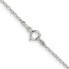 Sterling Silver Rhodium-plated 1.5 mm Diamond-cut Cable Chain