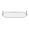 Sterling Silver Rh-plt Engraveable Polished Front/Satin Back Plate