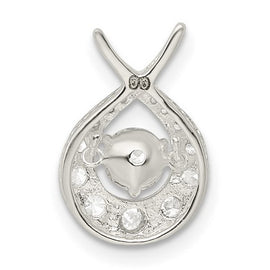 Sterling Silver Vibrant CZ Pendant