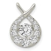 Sterling Silver Vibrant CZ Pendant