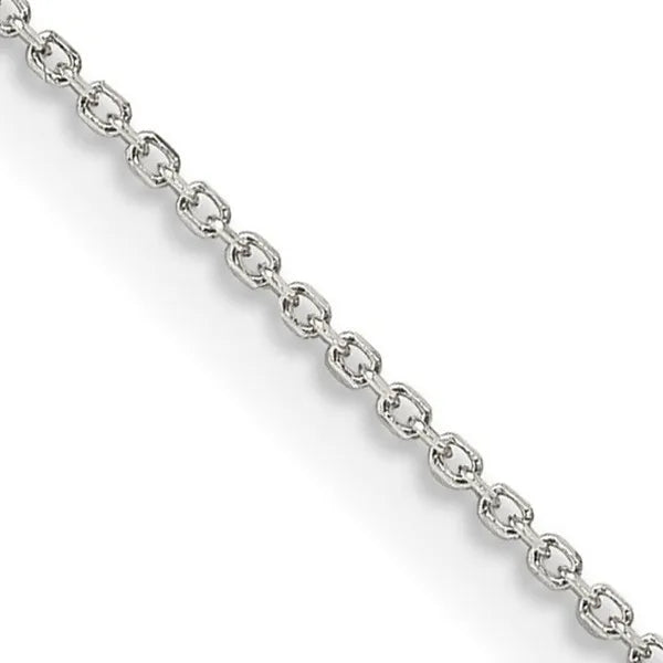 Sterling Silver 1 mm 8 Sided D/C Cable Chain