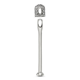 Sterling Silver Reflections Clear Crystal Top Pendant