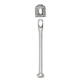 Sterling Silver Reflections Clear Crystal Top Pendant