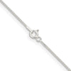 Sterling Silver Rhodium-plated 1 mm Round Spiga Chain
