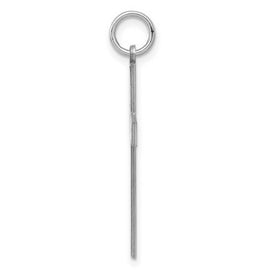 Sterling Silver Rhodium-plated Laser Designed Cross Pendant