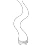 Twin Heart Necklace in Rhodium-Plated Sterling Silver
